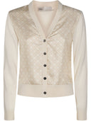 Tory Burch T-monogram silk cardigan