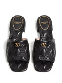 Valentino Garavani Quiltie 67 Slide Sandal in 60mm Quilted Nappa Leather