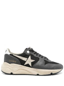Golden Goose Running Sole Sneaker in nylon and nappa with silver leather star