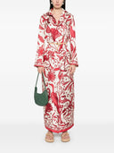 F.R.S . F.R.S. Silk crepe long kaftan dress