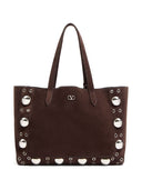 Valentino Garavani Medium Nellcôte Suede Shopping Bag
