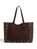 Valentino Garavani Medium Nellcôte Suede Shopping Bag