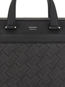 Ferragamo logo-stamp leather briefcase