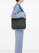 Ferragamo logo-stamp leather briefcase