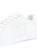 Dolce & Gabbana Portofino perforated-logo leather sneakers