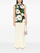 Dolce & Gabbana Floral silk-blend charmeuse top