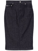 Dolce & Gabbana denim midi skirt