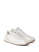 Brunello Cucinelli Suede and calfskin runners with monili