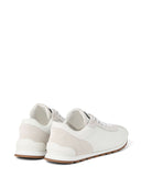 Brunello Cucinelli Suede and calfskin runners with monili