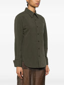 Saint Laurent Cassandre shirt in linen and cotton