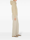 Burberry Cotton zip-up hoodie with check label