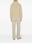 Burberry Cotton zip-up hoodie with check label