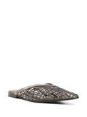 Brunello Cucinelli Flats Glistening Abstract Embroidery in suede