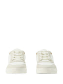 Burberry Leather, suede and check sneakers