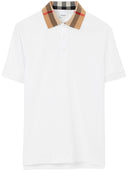 Burberry Vintage check print-detail polo shirt