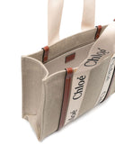 Borsa tote media in tela Woody di Chloé