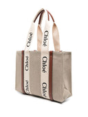 Borsa tote media in tela Woody di Chloé