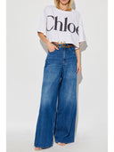 Укороченный топ с логотипом Chloé