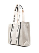 Borsa tote media in tela Woody di Chloé