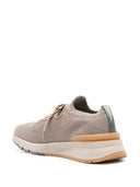 Brunello Cucinelli Runners in wool and semi-gloss calfskin