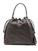 Brunello Cucinelli Mellow small bucket bag in soft leather with monili