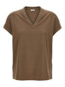 Brunello Cucinelli T-shirts and Polos Brown
