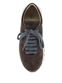 Brunello Cucinelli Suede runners with shiny tab