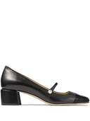 Jimmy Choo Elisa 45 Nappa and Patent Leather Pumps