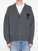 Ami Paris Sweaters Grey