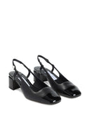 Jimmy Choo Elisa Sling Back 45 Patent and Nappa Leather Pumps
