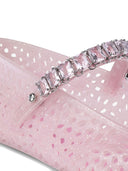 Jimmy Choo The Jelly Ballerina Flats with Crystal Embellishment