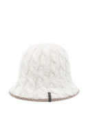 Brunello Cucinelli cable-knit sequined bucket hat