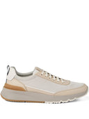 Brunello Cucinelli Washed suede and semi-polished calfskin runners