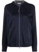 Sudadera con capucha de cremallera y cadena Monili Brunello Cucinelli