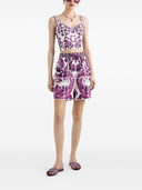Dolce & Gabbana Maiolica print bustier top