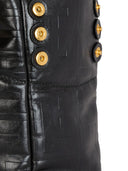 Balmain 1945 Soft PB-monogrammed crinkled small leather tote bag