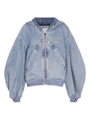 The Attico Coats Clear Blue