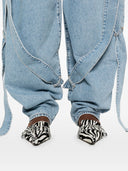 The Attico Jeans Clear Blue