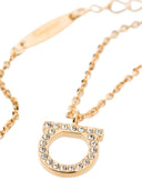 Ferragamo Gancini crystals necklace