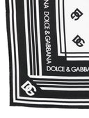 Dolce & Gabbana logo-pattern silk scarf