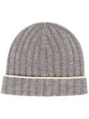 Brunello Cucinelli Cashmere two-tone beanie