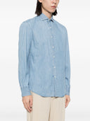 Brunello Cucinelli Shirts Clear Blue