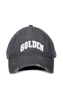 Golden Goose cotton baseball cap with a lived-in finish