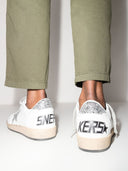 Golden Goose Ball Star Wishes in nappa leather with glitter star and heel tab