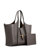 Tod's T Timeless Medium Leather Shopping Bag