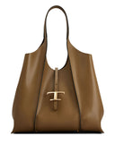Tod's T Timeless Medium Leather Shopping Bag