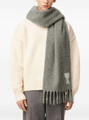 Ami Paris Ami De Coeur wool scarf