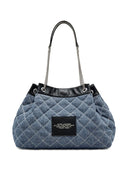 Marc Jacobs The Quilted Denim Large Chain Sack Bag
