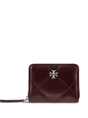 Tory Burch Kira Small Wallet With Diamond Quilting And Full Zip Closure