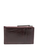 Tory Burch Kira Zipped Card Holder With Diamond Quilting And Worn-look
